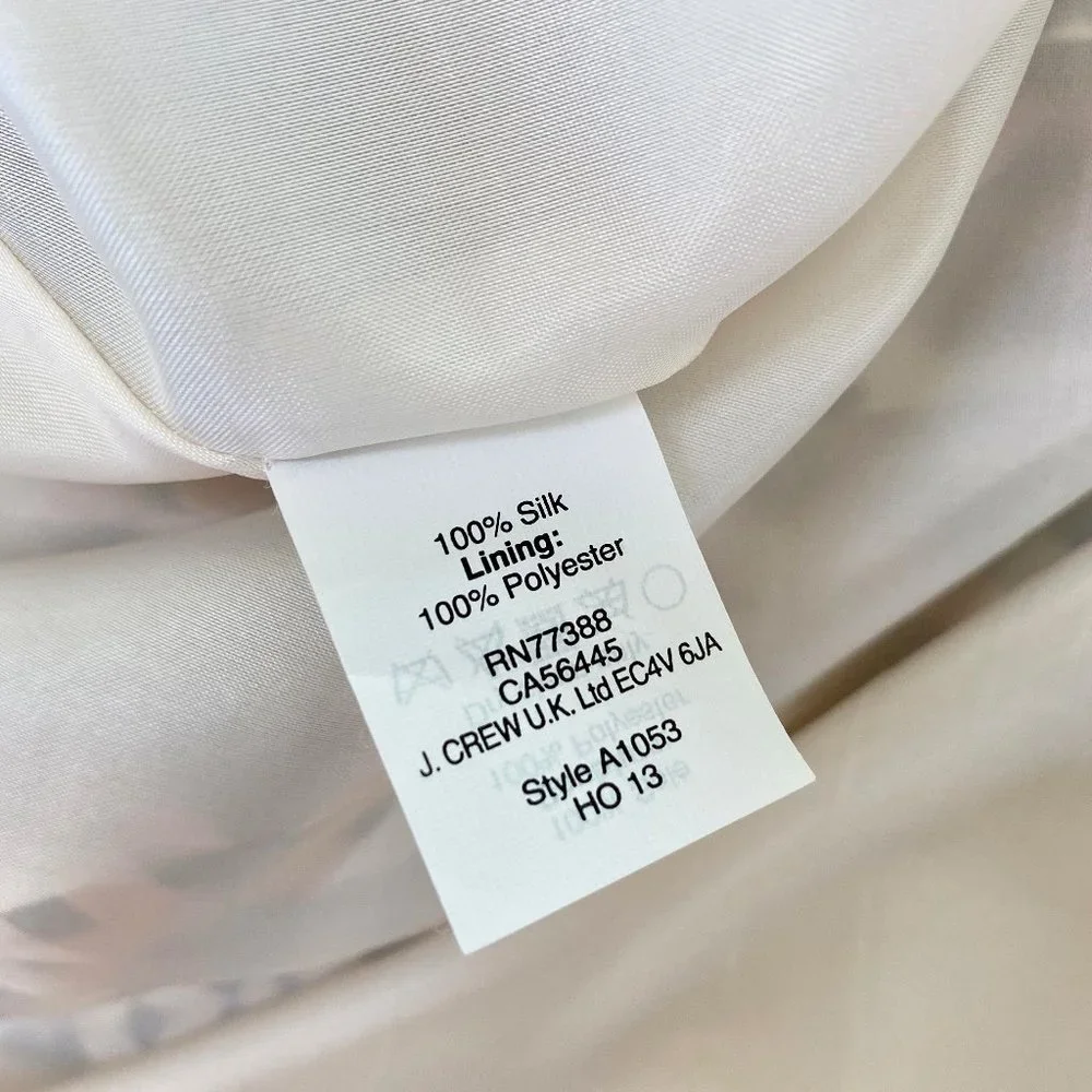 J. Crew Tile Silk Pleated Mini Skirt, size 4